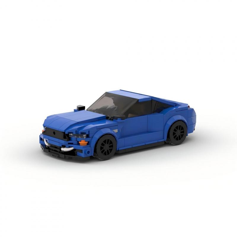 MOC Building Blocks 8-Grid Sports Car Model DIY Assembly Bricks Toy For Kids