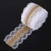 Ribbon White Burlap Lace Ribbon Jute Vintage Hessian Jute Ribbon Lace Jute Lace Ribbon Wedding Decoration