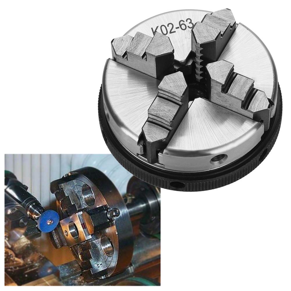 1pc 4 Jaw K02 63 M14 Self Centering Manual Lathe Chuck for Woodworking