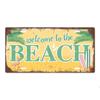 Summer Beach License Posters Wall Decor Plate Meal Sign Plaque Metal Vintage Tin Sign Room Decoration for Bar Pub
