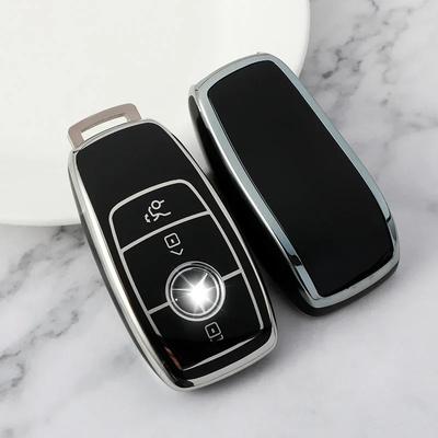 Funda de TPU para llave de coche, accesorios para coche, 3 botones, para mercedes-benz ABCEGS clase CLA CLS GLA GLB GLC GLE GLS EQA EQB EQC