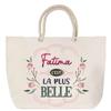 Beach Bag - PLANETEE - Fatima the Most Beautiful - Large Size - Rope Handle - Cotton, Made In France