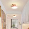 Modern Led Ceiling Lights Entrance Hallway Ceiling Lamps Balcony Wood Round Cloakroom Dining Room Study Bedroom Lighting
