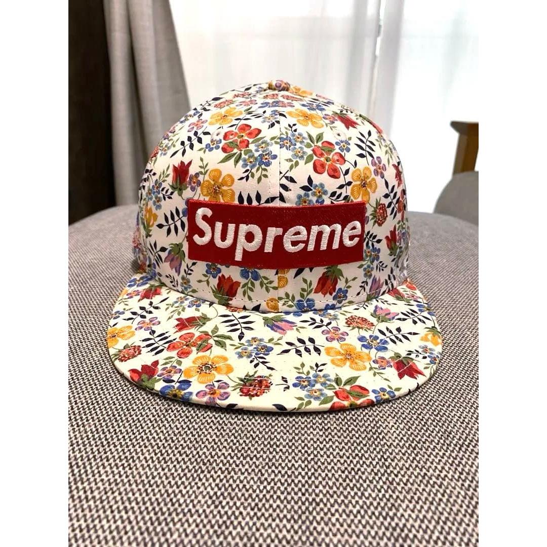 Used Supreme Liberty Cap New Era Floral Pattern Cap 7 1/2