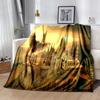 Hogwarts Castle Fantasy Wallpaper: Magical Adventure Awaits!Print Blanket, Soft Blanket For Sofa Office Bed And Travelling Daughter Birthday