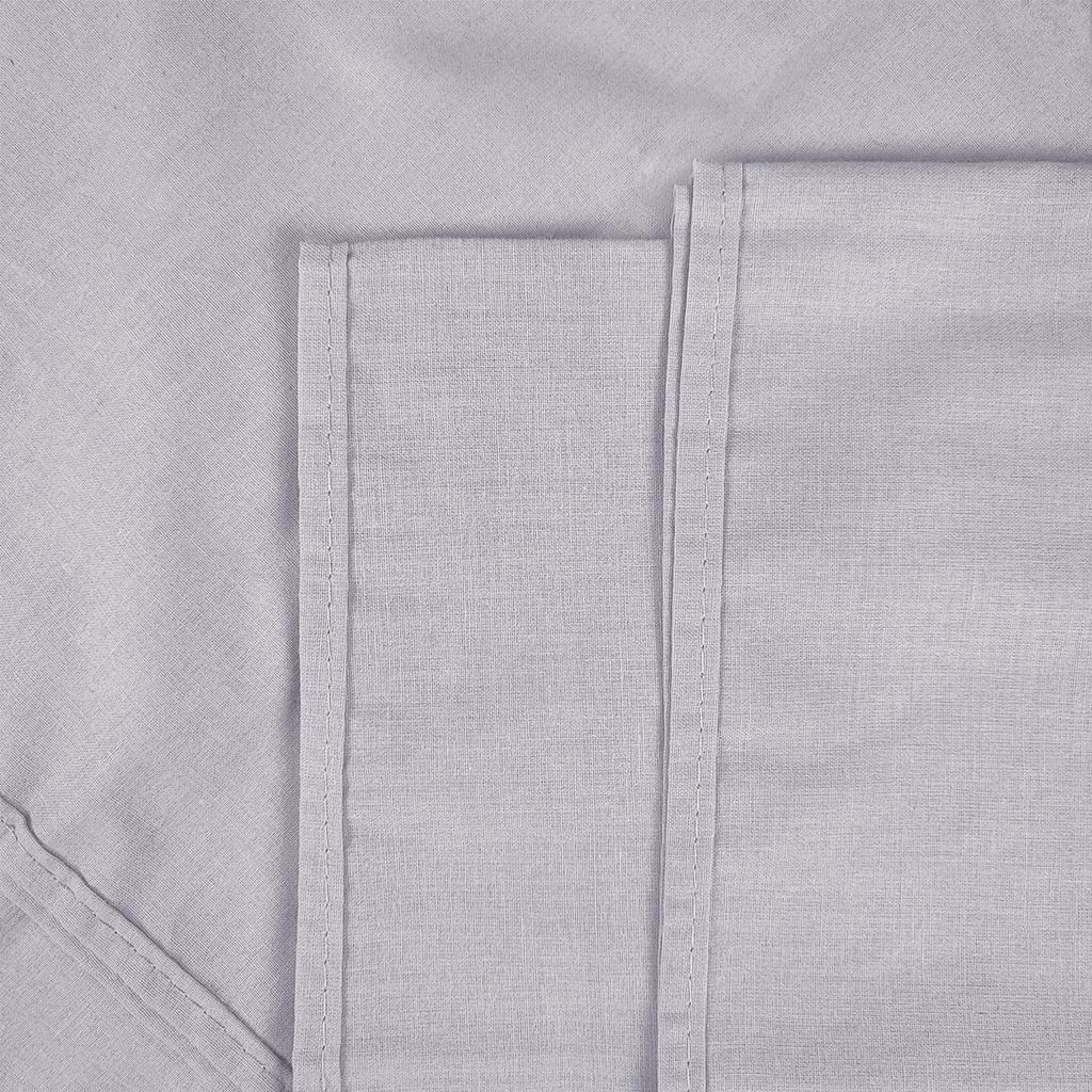 Fitted Sheet Natural Cotton 220 x 200 Durable GRAY Polish