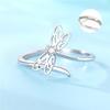 Orstarry   Copper Dragonfly Dance Opening Ring For Women Original Finger Ring Jewelry Party Fine Trendy Gifts