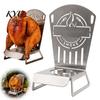 Suporte Versátil para Temperos, Assador de Frango e Cerveja, Grelha Vertical de Aço Inoxidável, Acessórios de Churrasco para Frango Inteiro, Suporte Portátil