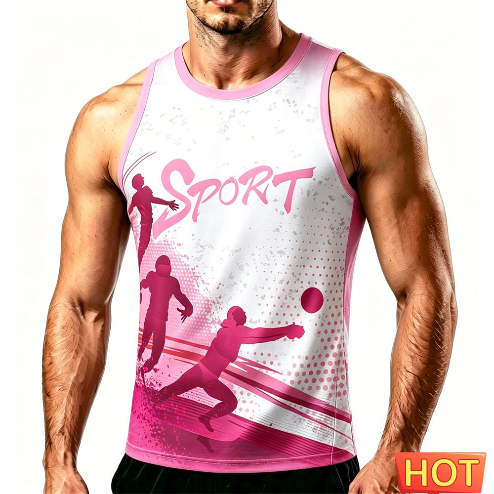 Outdoor Football Sports Men's Tank Top Summer Quick Dry Training Vest Fashion Gym T-shirt Professional Running Sleeveless Shirt