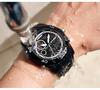 Sanda Multifunctional Waterproof Sports Watch for Students and Men - Black Technology Style