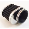 1x Motorcycle Air Filter Cleaner Intake Pod 51mm/2" Black Mushroom Oval Metal US