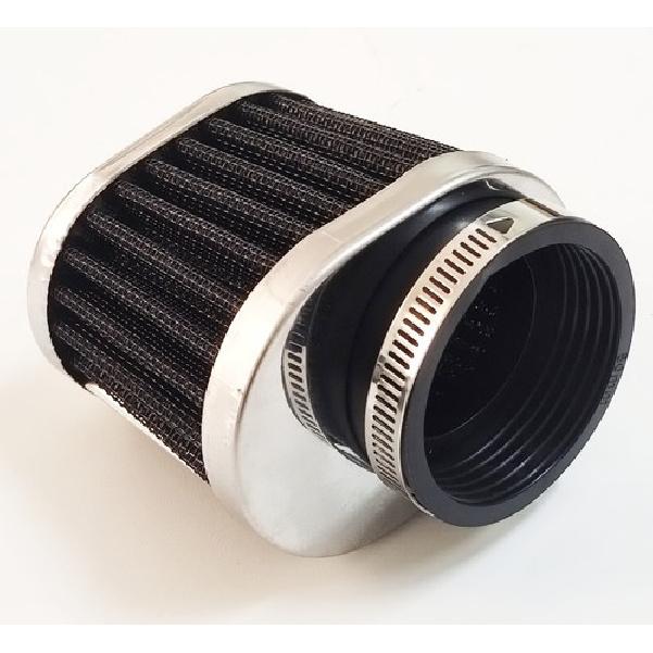 1x Motorcycle Air Filter Cleaner Intake Pod 51mm/2" Black Mushroom Oval Metal US