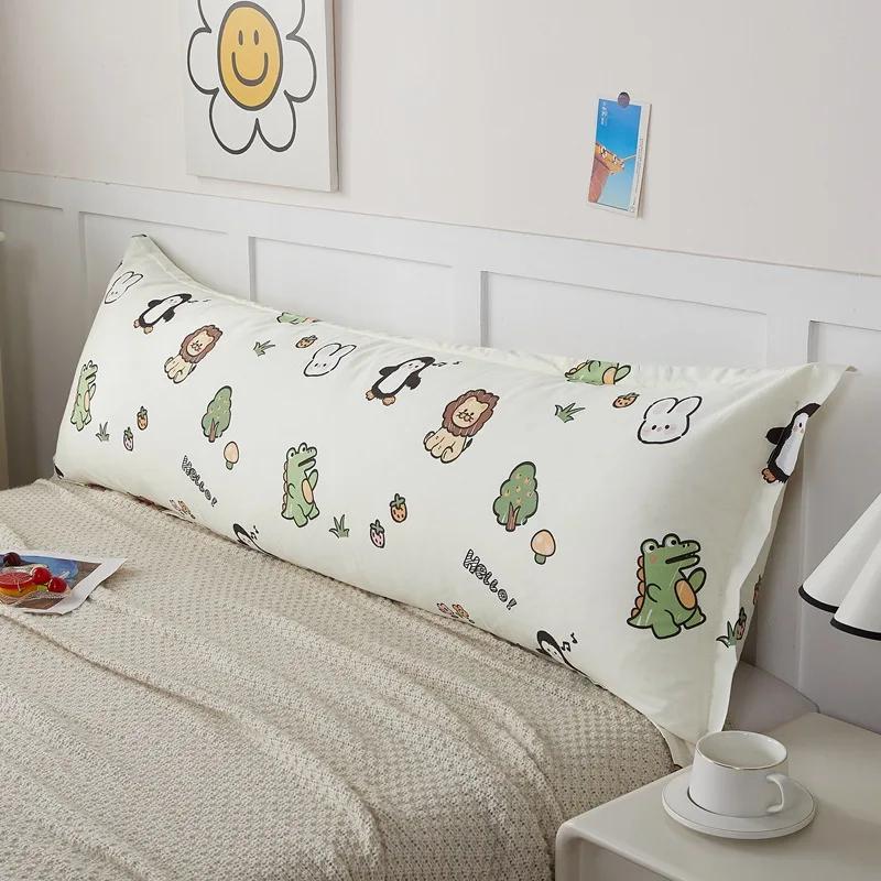 Bedding Pillow Covers Cartoon Dinosaur Body Pillow Cover for Boys Girls Cotton Long Pillowcase Decorative Cushion for Bedroom