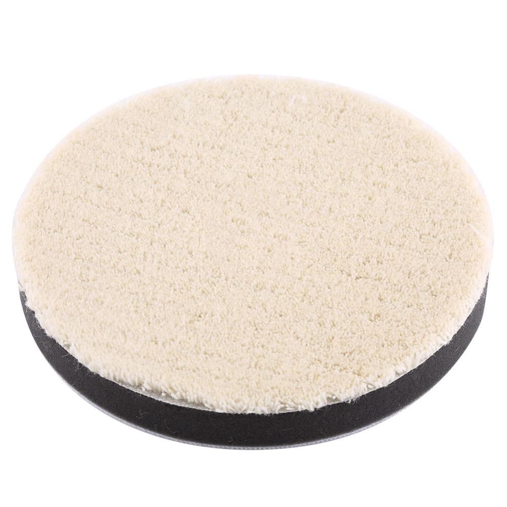 3PCS Wool Waxing Wool Pad 5 Inch/6 Inch/7 Inch Auto Detailing Pad Wool Polishing Pad  Auto Detailing