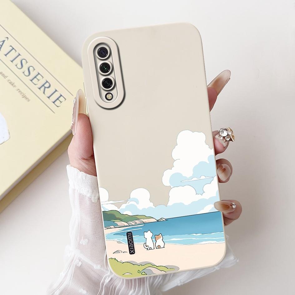 For Xiaomi Mi A3 Case MiA3 Shockproof Cover Cute Cartoon Panda Rabbit Soft Silicone Matte TPU Phone Case For Xiaomi Mi CC9e Capa