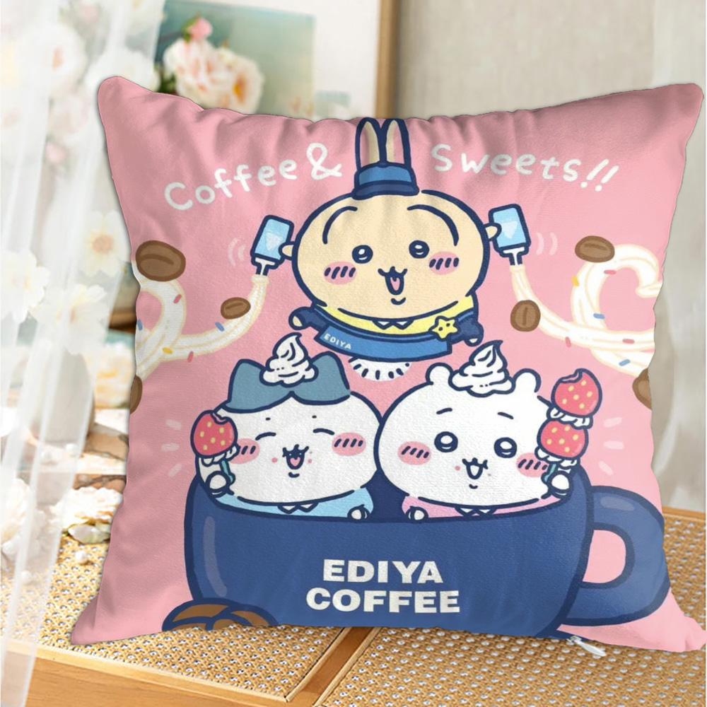 Kawaii CChiikawa Christmas Home Decoration Living Room Cushions for Decorative Sofa Cushion Cover x Ornamental Pillowcase