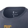 Nike Letter Logo Print Round Neck Short Sleeve T-Shirt Golden State Warriors Curry Reward Edition Men Tops Gray AO0887-477