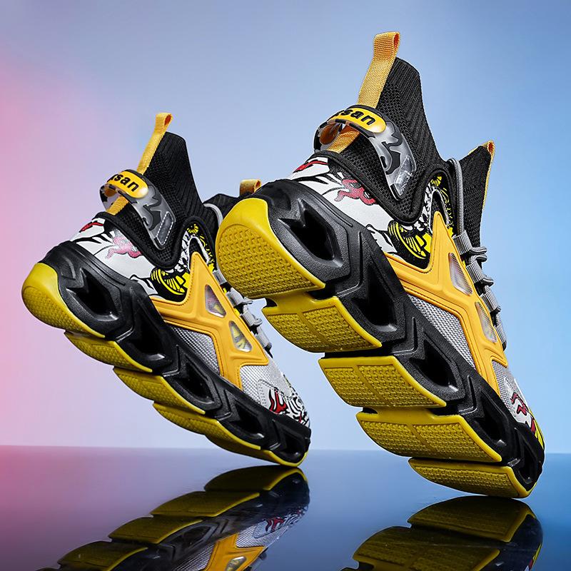 

Sneakers men s blade sole tank sole tide shoes mesh fly-woven breathable large size men s shoes sneakers 39