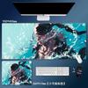 Cartoon ONE PIECE Leather Mouse Pad Large Monkey D. Luffy Roronoa Zoro Keyboard Pad Anime Peripheral Table Pad Non-slip Mouse Pad for Boys and Girls