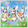 Easter Bunny Carnival Window Clings 2026 - New Style Stickers for Bedroom, Glass Cabinets, and Windows