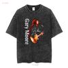 Rzadki T-shirt Gary Moore Singer Bawełniany Czarny Wszystkie Rozmiary vintage Prany ubrania projektanta graficznego Oddychający Miękki Lekko Rozciągliwy