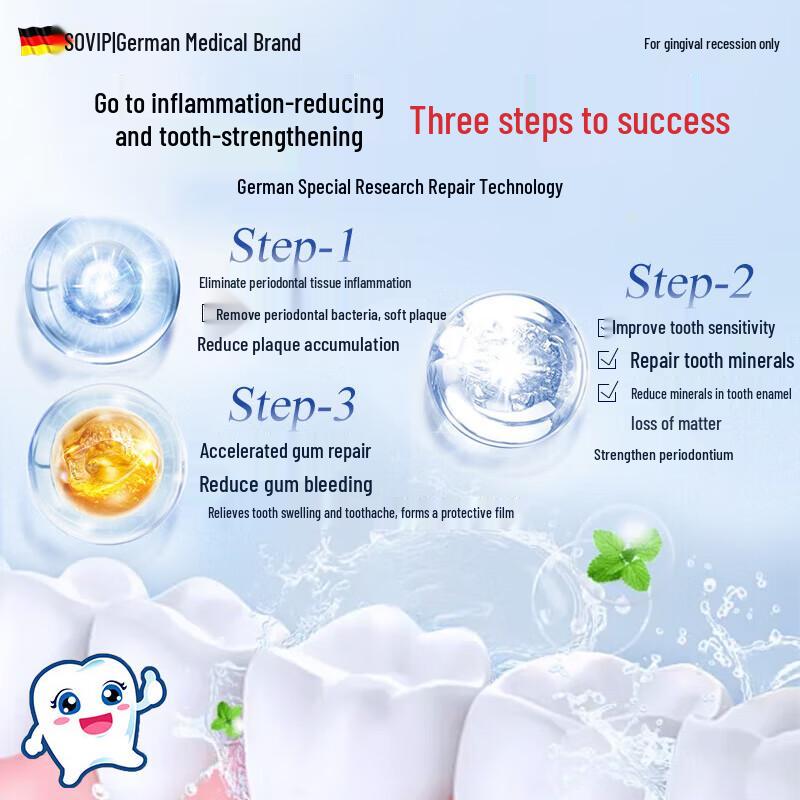 Pastă de dinți SOVIP pentru repararea gingiilor și desensibilizare
