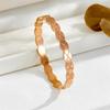 Stainless Steel Women's Simple Rhomboid Bracelet Cross-border European American Light Luxury Fashion All-match Electroplated