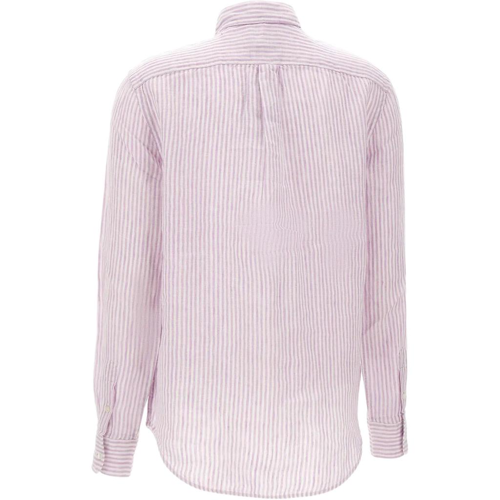 Polo Ralph Lauren Striped Embroidered Button Long Sleeve Shirt Women Shirts 211A96158-006