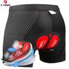 X-TIGER Mutandine da Ciclismo Traspiranti da Uomo con Imbottitura in Gel Spesso 5D Pantaloncini da Mountain Bike Design Antiscivolo sulle Gambe Ciclismo
