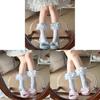 Lolita Cotton Socks With Polka Dot Bow Lace For Girls Spring Summer