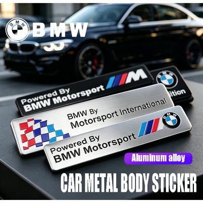 VOQO2 Metal Sticker Body Trunk Decal Emblem Badge Racing Style Exterior Modified Parts For X1 X2 X3 X5 X4 X6 X7 iX3 F20 F10 F07 E7