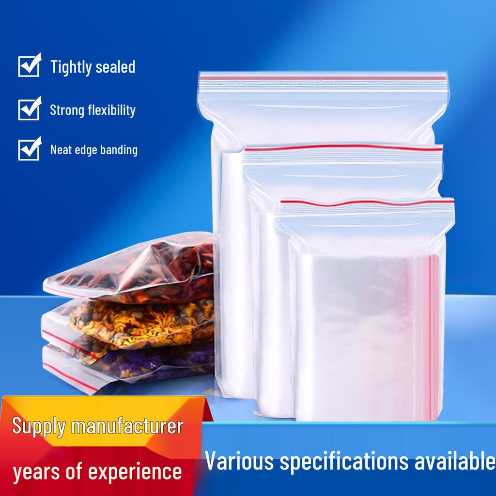 Thickened Transparent PE Self-Sealing Disposable Food Bag