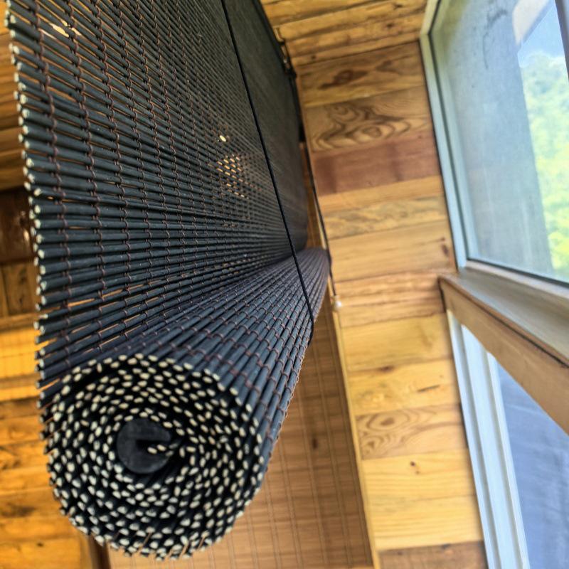 Jaluzele Rulou de Exterior din Bambus Impermeabil pentru Protecție Solară și Partajare