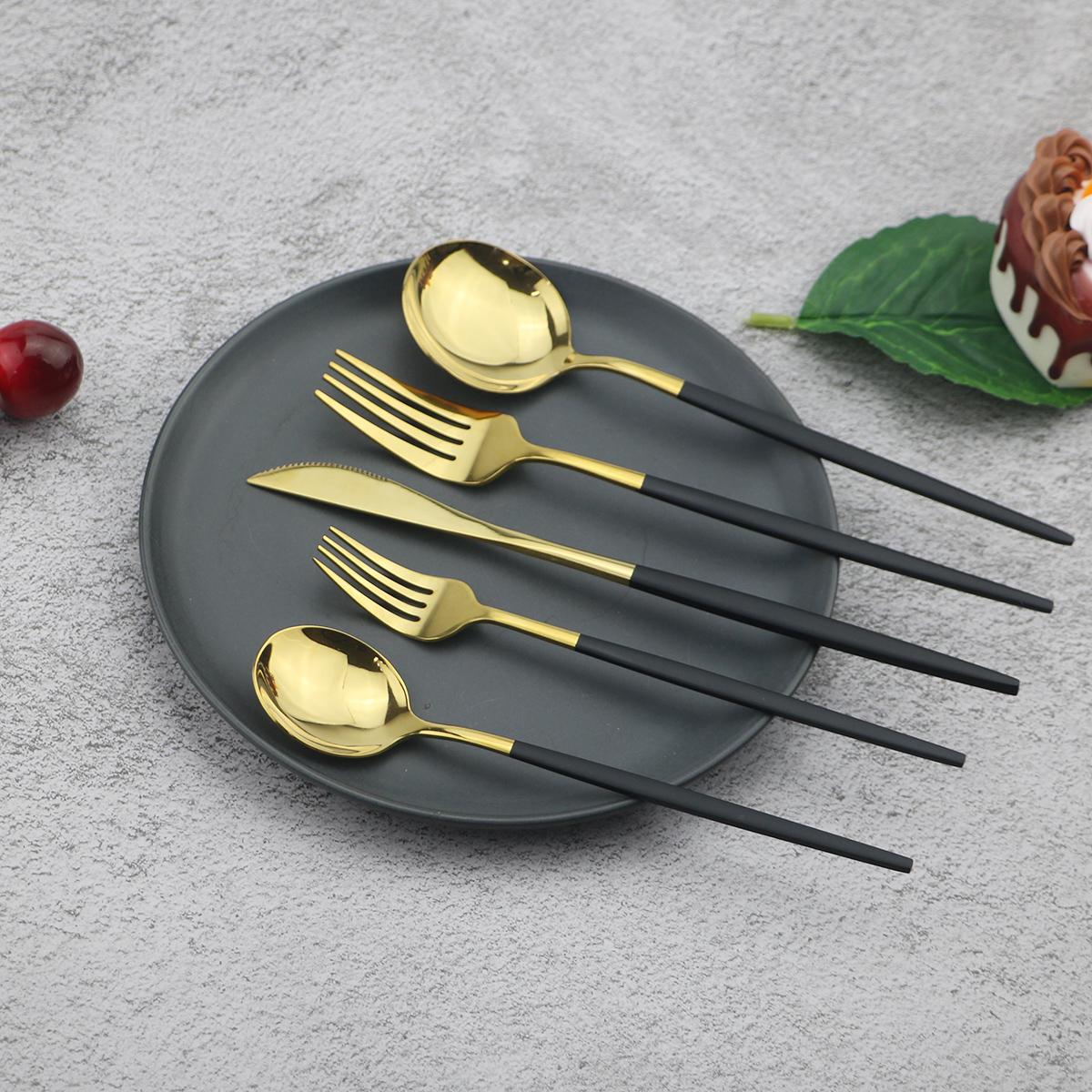 30 шт. элегантный набор столовых приборов из нержавеющей стали 18/10 — фото 9