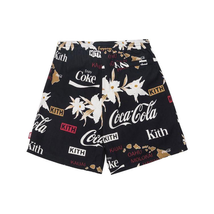 

Kith X Coca-Cola Hardaway Shorts Unisex Shorts Black KH-008 L