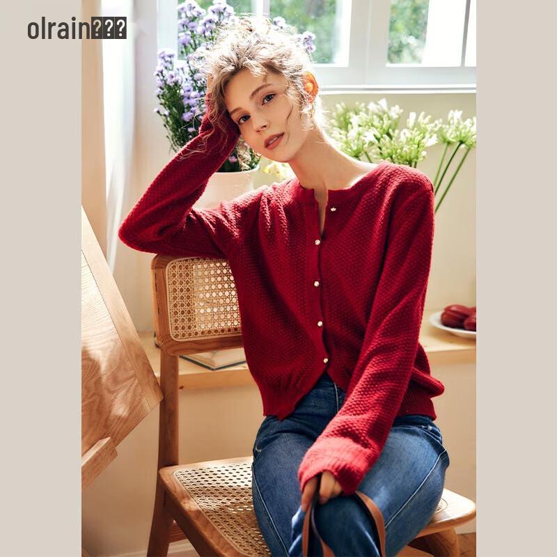 

Olrain Women s Retro Knit Cardigan Sweater XL