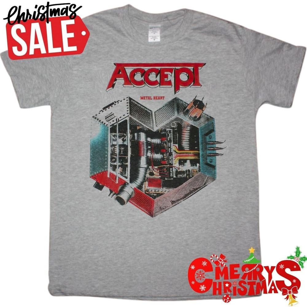 Hot 2D1880 ACCEPT band Metal Heart Classic Unisex S235XL Shirt Unisex T-Shirt XL