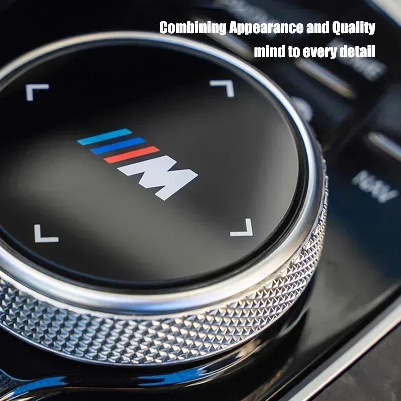 -45/48mm Car Multimedia Knob Sticker Anti Scratch Cover For BMW 1 2 3 4 5 7 Series X1 X2 X3 X5 X4 X6 X7 F25 F26 G06 G05 E46 E90