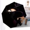 Witch, Forest Themed Automatic Opening and Closing Umbrella, Brightly Colored 8-rib Portable Umbrella, Suitable for Men and Women, A Perfect