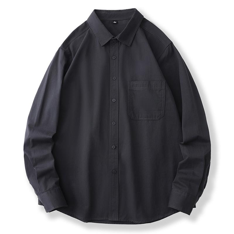 Men's Long Sleeved Shirt Korean Casual Loose Shirt Men's Coat