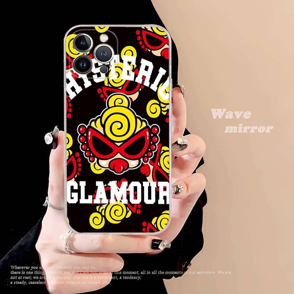 Classic H-Hysteric Popular Brand M-Mini Phone Case For IPhone 17 16 15 14 13 11 12 Pro Max 16 Plus Transparent