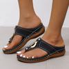 Comfy Sandals For Women Heels Women Comfortable Thick Sole Slope Heel Sandals Casual Pinch Toe Wearing Sandalias De TacóN