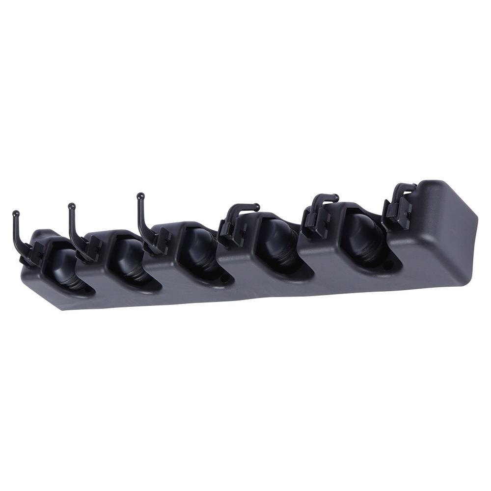 Wall Hanger Mop Broom Tool Holder Black Serial Clamp