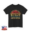 Vintage 1975 Limited Edition 50-Year-Old Gifts 50th Birthday T-Shirt