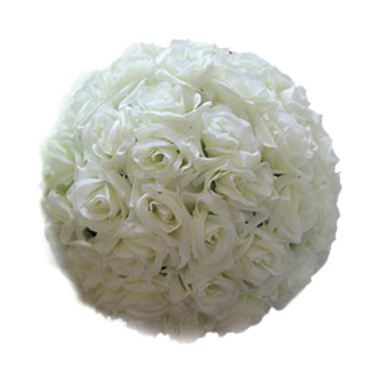 Falske roser ball Plastblomster ball Kunstige roser som ikke falmer for babyshower bryllupsdekorasjon