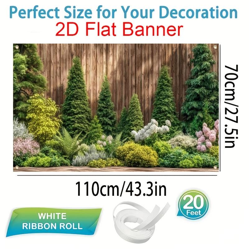 1Pcs Wooden Fence Eternal Garden Landscape Decoration Background Nature Backdrop Decorations For Photo Studio Photo Booth Party