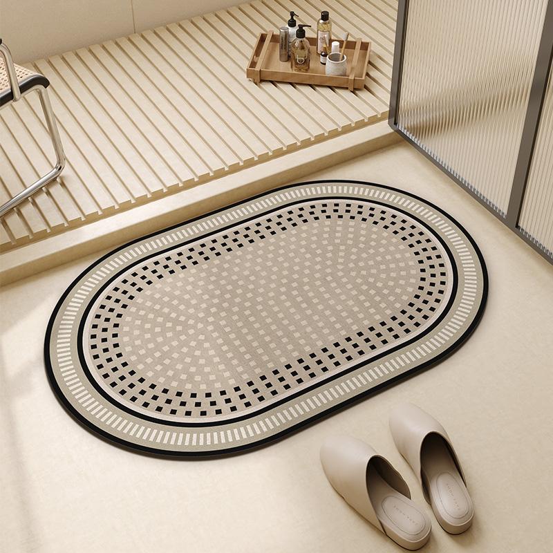 

Немецкий коврик для ванной класса люкс, с высокой впитывающей способностью, коврик для туалета из диатомовой грязи, коврик для пола в туалет, нескользящий коврик для ног, быстросохнущий ковер 40x60cm15.7x23.6in