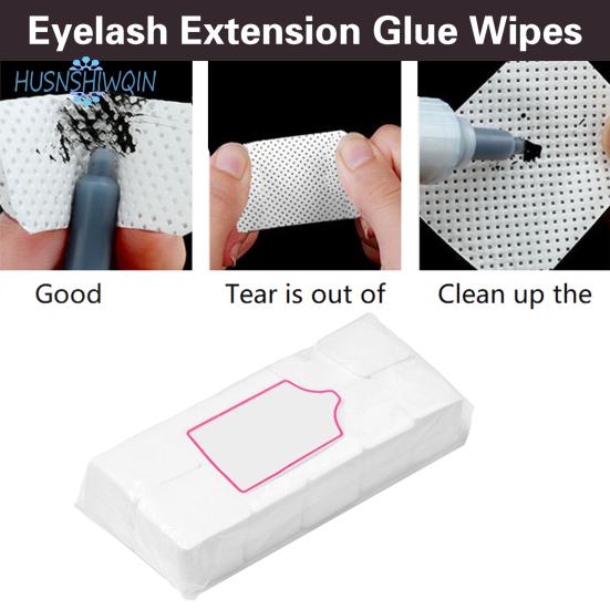 1000Pcs Lint-Free Nail Wipes Absorbent Gel Polish Remover Pads Soft Glue Cleaning Eyelash Extension Accessories