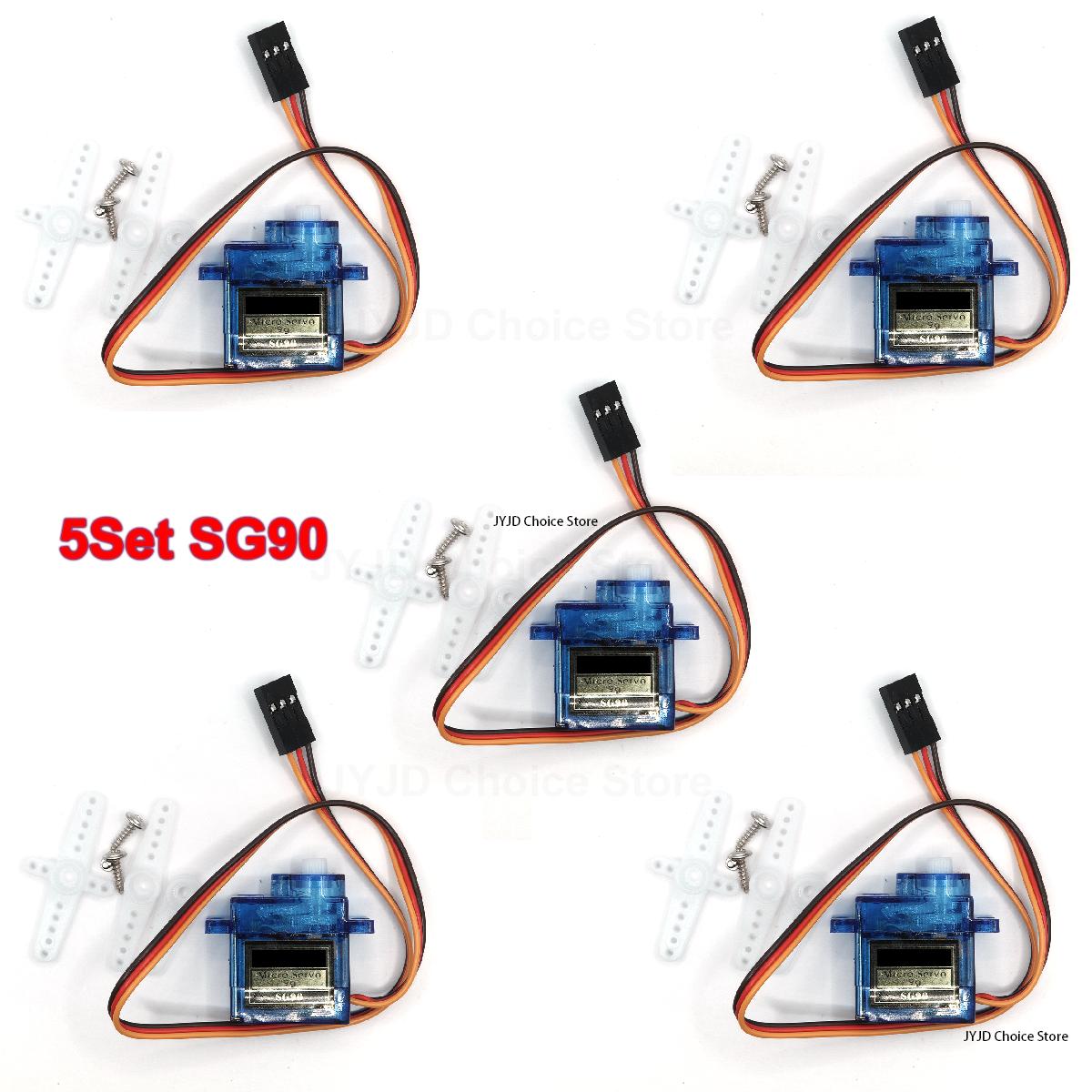 

5pcs/lot SG90 9G Micro Servo Motor For Robot 6CH RC 250 450 Helicopter Airplane Glider mini Car