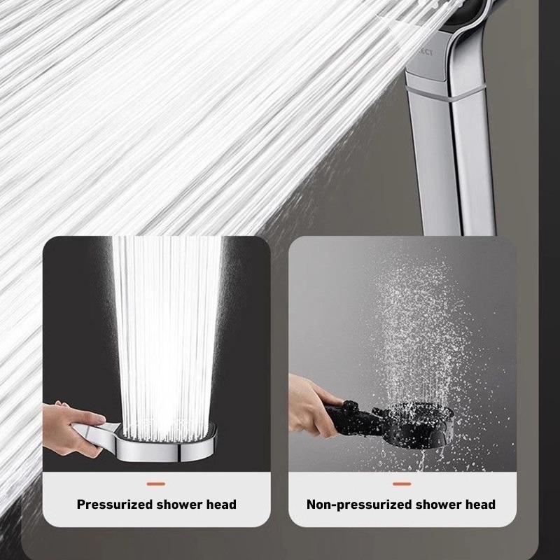 13cm Büyük Panel Yüksek Basınçlı Duş Başlığı Su Tasarrufu Filtre Nozulu 3 Modlu Duş Başlıkları Ayarlanabilir Su Masaj Spreyi Banyo Aksesuarları